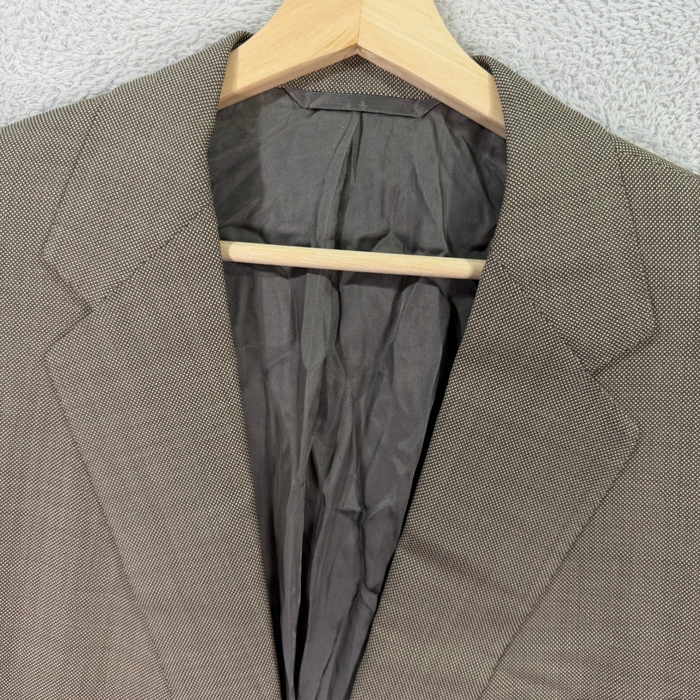 Tom James Bespoke Holland & Sherry Mens 44R Blazer Ventura Wool Silk Sport Coat - Picture 2 of 12